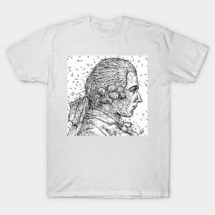 MARQUIS DE SADE ink portrait T-Shirt